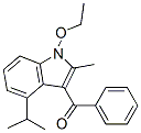 3-benzoyl-N-beta-ethoxyisopropyl-2-methylindole Struktur