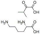 L-lysine mono(3-methyl-2-oxobutyrate) Struktur