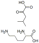 L-lysine mono(4-methyl-2-oxovalerate) Struktur