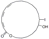 14-iodo-15-hydroxyeicosatrienoic acid, omega lactone Struktur