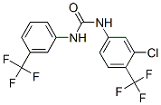 1-[3-chloro-4-(trifluoromethyl)phenyl]-3-[3-(trifluoromethyl)phenyl]urea Structure