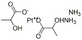 diammine platinum(II) dilactate Struktur