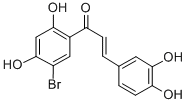 1-(5-Bromo-2,4-dihydroxyphenyl)-3-(3,4-dihydroxyphenyl)-2-propen-1-one Struktur