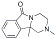 Pyrazino[2,1-a]isoindol-6(2H)-one, 1,3,4,10b-tetrahydro-2,10b-dimethyl- (9CI) Struktur