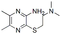 Pyrazinamine, 3-[[2-(dimethylamino)ethyl]thio]-5,6-dimethyl- (9CI) Struktur