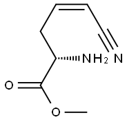 4-Pentenoicacid,2-amino-5-cyano-,methylester,[S-(Z)]-(9CI) Struktur