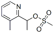 2-Pyridinemethanol,alpha,3-dimethyl-,methanesulfonate(ester)(9CI) Struktur