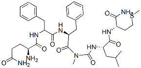 (2S)-2-amino-N-[(1S)-1-[[(1S)-1-[[(1S)-1-[[(1S)-1-carbamoyl-3-methylsulfanyl-propyl]carbamoyl]-3-methyl-butyl]carbamoylmethylcarbamoyl]-2-phenyl-ethyl]carbamoyl]-2-phenyl-ethyl]pentanediamide Struktur