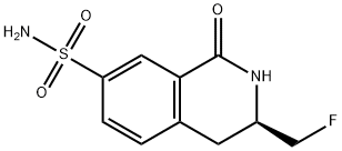 3-(FLUOROMETHYL)-1-OXO-1,2,3,4-TETRAHYDROISOQUINOLINE-7-SULFONAMIDE Struktur