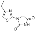 1-(4-Ethyl-2-thiazolyl)hydantoin Struktur