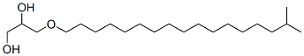 1,2-Propanediol, 3-(isooctadecyloxy) Struktur