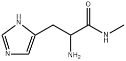 1H-Imidazole-4-propanamide,  -alpha--amino-N-methyl-  (9CI) Struktur