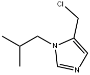 5-CHLOROMETHYL-1-ISOBUTYL-1H-IMIDAZOLE Struktur