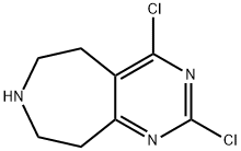 tert-Butyl 2,4-dichloro-5,6,8,9-tetrahydropyrimido[4,5-d]azepine-7-carboxylate Struktur