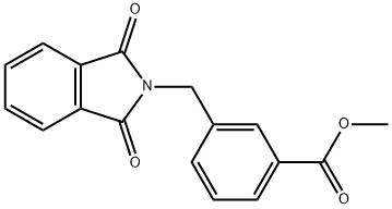 Methyl 3-[(1,3-dioxo-1,3-dihydro-2H-isoindol-2-yl)methyl]benzoate Struktur