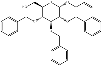 烯丙基-2,3,4-三-芐氧基-ALPHA-D-葡萄糖苷 結(jié)構(gòu)式