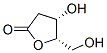 L-threo-Pentonic acid, 2-deoxy-, .gamma.-lactone Struktur