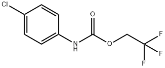 2,2,2-TRIFLUOROETHYL 4-CHLOROPHENYLCARBAMATE Struktur