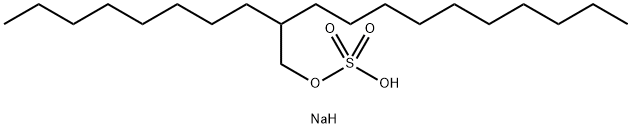 sodium 2-octyldodecyl sulphate Struktur