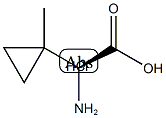 (αS)-α-Amino-1-methylcyclopropaneacetic acid Struktur