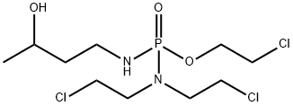 N,N-Bis(2-chloroethyl)-N'-(3-hydroxybutyl)diamidophosphoric acid 2-chloroethyl ester Struktur