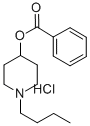 1-Butyl-4-piperidyl benzoate hydrochloride Struktur