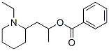 1-(1-ethyl-2-piperidyl)propan-2-yl benzoate Struktur