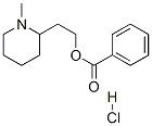 2-(1-methyl-2-piperidyl)ethyl benzoate hydrochloride Struktur