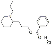 3-(1-propyl-2-piperidyl)propyl benzoate hydrochloride Struktur