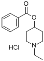 (1-ethyl-4-piperidyl) benzoate hydrochloride Struktur