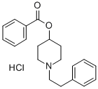 (1-phenethyl-4-piperidyl) benzoate hydrochloride Struktur