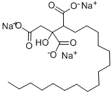 1,2,3-NONADECANETRICARBOXYLIC ACID, 2-HYDROXY-, SODIUM SALT Struktur