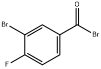 3-Bromo-4-fluorobenzoyl bromide Struktur