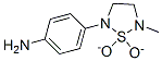 Benzenamine, 4-(5-methyl-1,1-dioxido-1,2,5-thiadiazolidin-2-yl)- (9CI) Struktur