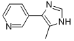 Pyridine,  3-(5-methyl-1H-imidazol-4-yl)-  (9CI) Struktur