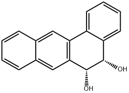 (5S)-5,6-Dihydrobenzo[a]anthracene-5α,6α-diol Struktur