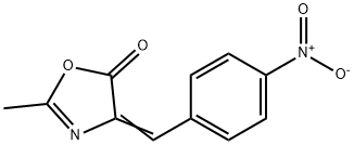 5(4H)-Oxazolone, 2-Methyl-4-[(4-nitrophenyl)Methylene]- Struktur