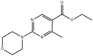 ETHYL 4-METHYL-2-MORPHOLINOPYRIMIDINE-5-CARBOXYLATE Struktur