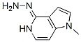 1H-Pyrrolo[3,2-c]pyridin-4(5H)-one,1-methyl-,hydrazone(9CI) Struktur