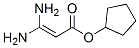 2-Propenoicacid,3,3-diamino-,cyclopentylester(9CI) Struktur