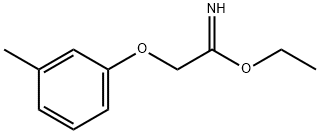 Ethanimidic acid, 2-(3-methylphenoxy)-, ethyl ester (9CI) Struktur