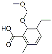 Benzoic acid, 3-ethyl-2-(methoxymethoxy)-6-methyl- (9CI) Struktur