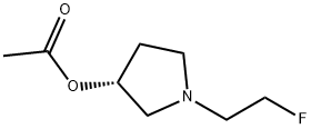 3-Pyrrolidinol,1-(2-fluoroethyl)-,acetate(ester),(3R)-(9CI) Struktur