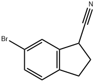 6-BROMO-2,3-DIHYDRO-1H-INDENE-1-CARBONITRILE Struktur