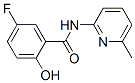 Benzamide, 5-fluoro-2-hydroxy-N-(6-methyl-2-pyridinyl)- (9CI) Struktur