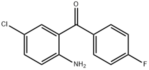 (2-AMINO-5-CHLOROPHENYL)(4-FLUOROPHENYL)METHANONE Struktur