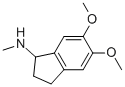 2,3-DIHYDRO-5,6-DIMETHOXY-N-METHYL-1H-INDEN-1-AMINE Struktur