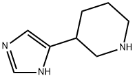 3-(1H-IMIDAZOL-4-YL)-PIPERIDINE Struktur