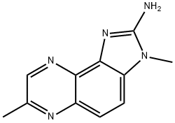 2-Amino-3,7-dimethylimidazo[4,5-f]quinoxaline Struktur