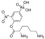 1-(4-arsono-2-nitrophenyl)lysine Struktur